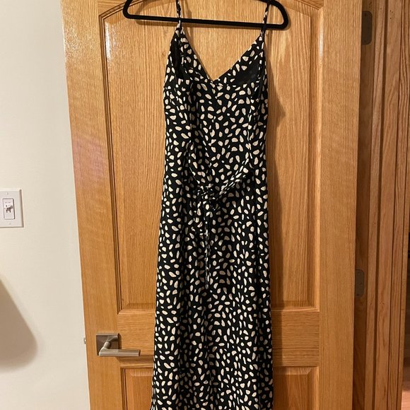 NWT Adorable Summer Black and White Slip Dress, Size L - Picture 2 of 7